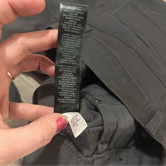 White House Black Market Grey Cargo Zippered Ankle Skinny Jeans; 10R - Picture 7 of 12